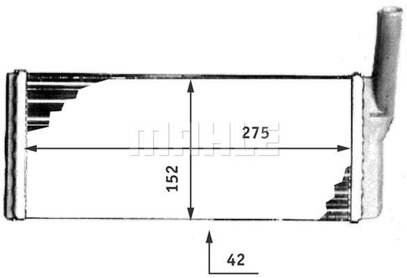 Εναλλάκτης θερμότητας, θέρμανση  BEHR AH96000P