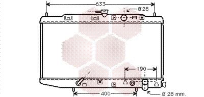 Ψυγείο, ψύξη κινητήρα VAN WEZEL 25002045