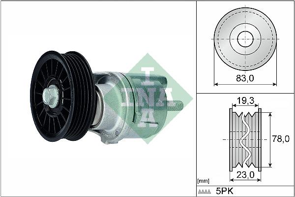 Τεντωτήρας ιμάντα, ιμάντας poly- INA 534018510