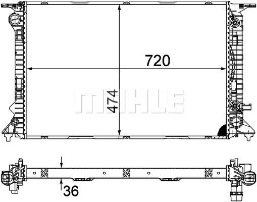 Ψυγείο, ψύξη κινητήρα BEHR CR1134000P