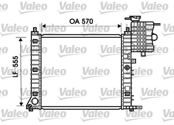 Ψυγείο, ψύξη κινητήρα VALEO 734674