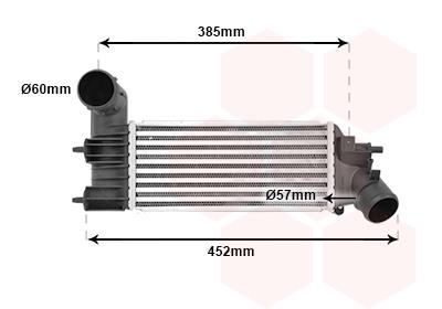 Ψυγείο αέρα υπερπλήρωσης VAN WEZEL 40004204