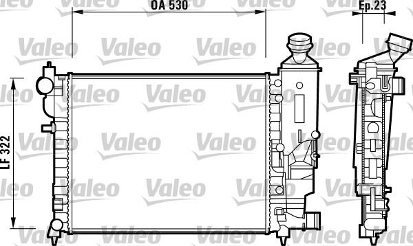 Ψυγείο, ψύξη κινητήρα VALEO 732882