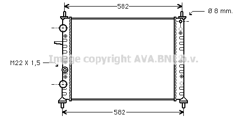 Ψυγείο, ψύξη κινητήρα AVA QUALITY COOLING FT2162