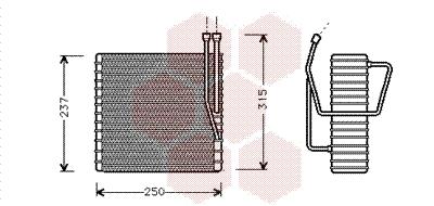 Εξαεριωτής, σύστημα κλιματισμού VAN WEZEL 2100V009