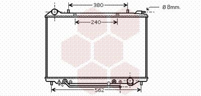 Ψυγείο, ψύξη κινητήρα VAN WEZEL 37002405