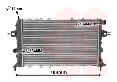 Ψυγείο, ψύξη κινητήρα VAN WEZEL 37002293