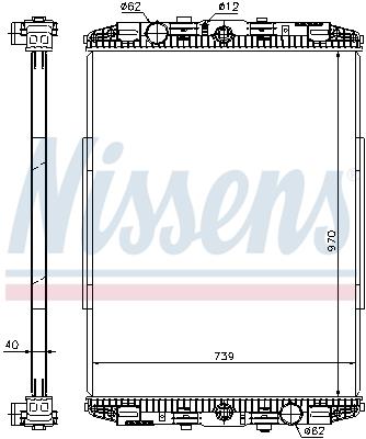 Ψυγείο, ψύξη κινητήρα NISSENS 614190