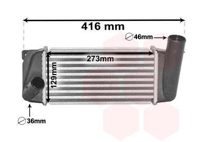 Ψυγείο αέρα υπερπλήρωσης VAN WEZEL 53004668