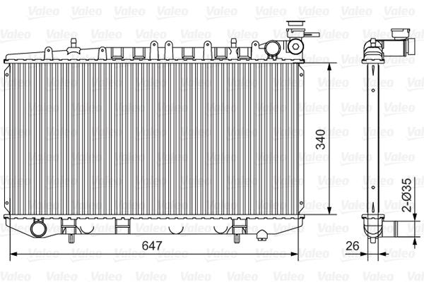 Ψυγείο, ψύξη κινητήρα VALEO 731090