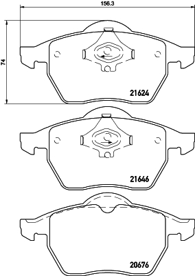 Σετ τακάκια, δισκόφρενα HELLA PAGID 8DB355007881