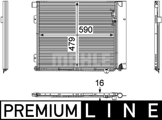 Συμπυκνωτής, σύστ. κλιματισμού BEHR AC126000P