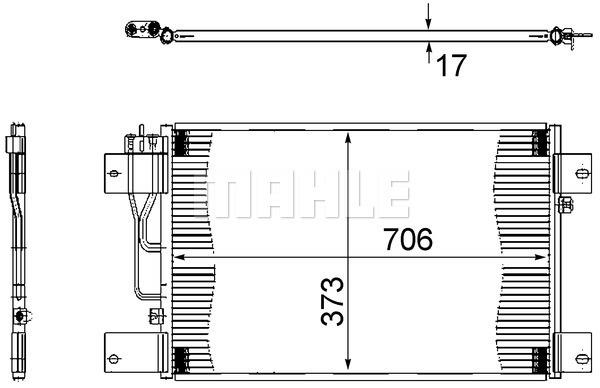 Συμπυκνωτής, σύστ. κλιματισμού BEHR AC533000S