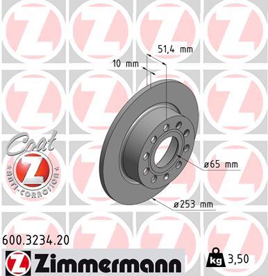 ZIMMERMANN (6649.00/23240) ΔΙΣΚ\ΚΕΣ V.W COAT Z