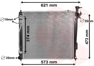 Ψυγείο, ψύξη κινητήρα VAN WEZEL 82002339