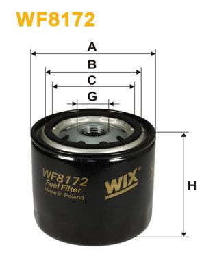 Φίλτρο καυσίμων WIX FILTERS WF8172
