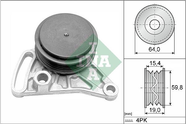 Τεντωτήρας, ιμάντας poly-V INA 531030910