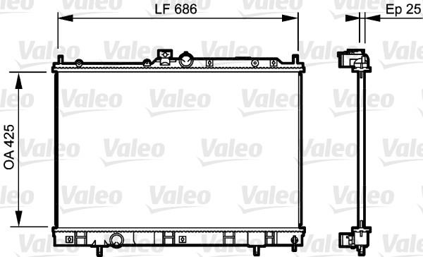 Ψυγείο, ψύξη κινητήρα VALEO 735203