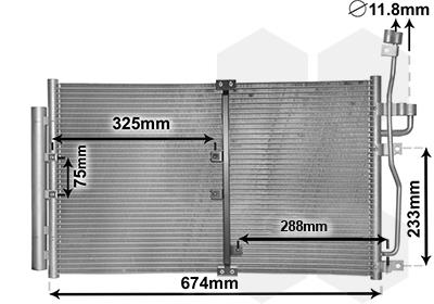 Συμπυκνωτής, σύστ. κλιματισμού VAN WEZEL 37005425