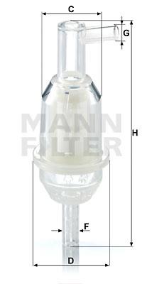 Φίλτρο καυσίμων MANN-FILTER WK31510