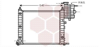 Ψυγείο, ψύξη κινητήρα VAN WEZEL 30002349