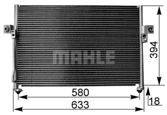 Συμπυκνωτής, σύστ. κλιματισμού BEHR AC262000S