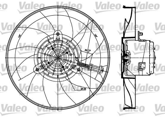 Βεντιλατέρ, ψύξη κινητήρα VALEO 698530