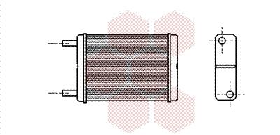 Εναλλάκτης θερμότητας, θέρμανση  VAN WEZEL 53006182