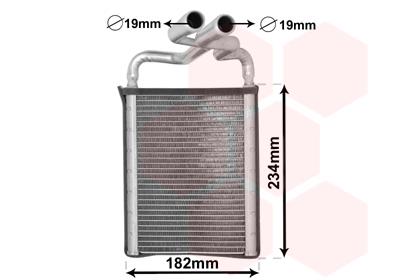Εναλλάκτης θερμότητας, θέρμανση  VAN WEZEL 82006356