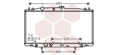 Ψυγείο, ψύξη κινητήρα VAN WEZEL 25002183