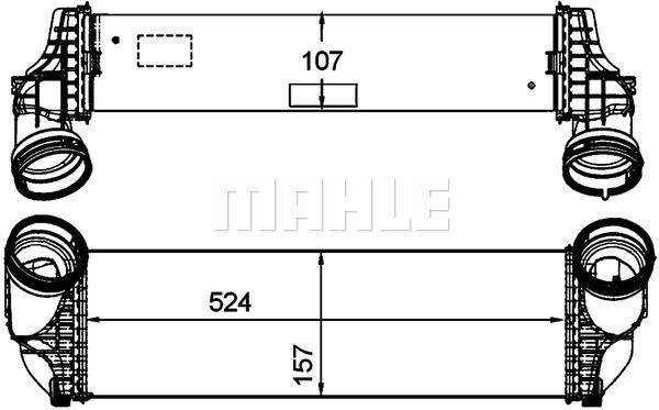 Ψυγείο αέρα υπερπλήρωσης BEHR CI175000P