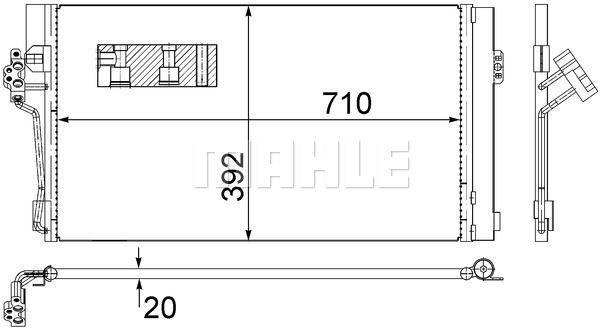 Συμπυκνωτής, σύστ. κλιματισμού BEHR AC762000S