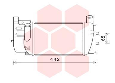 Ψυγείο αέρα υπερπλήρωσης VAN WEZEL 53004645