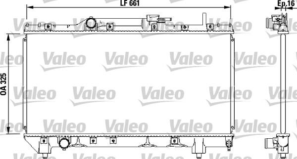 Ψυγείο, ψύξη κινητήρα VALEO 731565