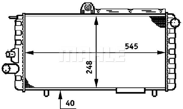 Ψυγείο, ψύξη κινητήρα BEHR CR620000S