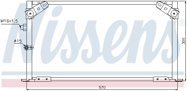 Συμπυκνωτής, σύστ. κλιματισμού NISSENS 940030