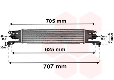 Ψυγείο αέρα υπερπλήρωσης VAN WEZEL 37004421