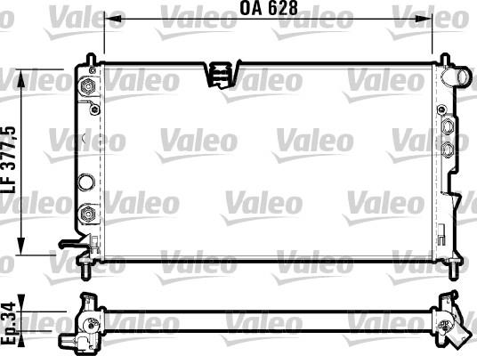 Ψυγείο, ψύξη κινητήρα VALEO 731847