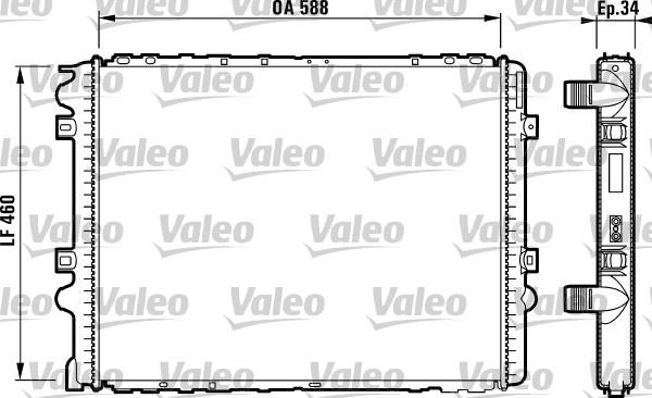 Ψυγείο, ψύξη κινητήρα VALEO 732569