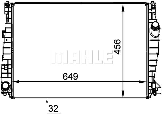 Ψυγείο, ψύξη κινητήρα BEHR CR1357000P