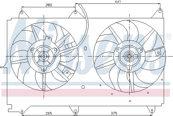 Βεντιλατέρ, ψύξη κινητήρα NISSENS 85237