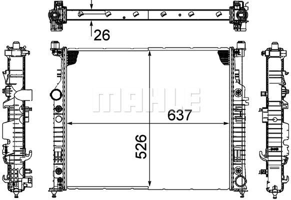 Ψυγείο, ψύξη κινητήρα BEHR CR1705000P