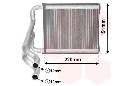 Εναλλάκτης θερμότητας, θέρμανση  VAN WEZEL 82006380