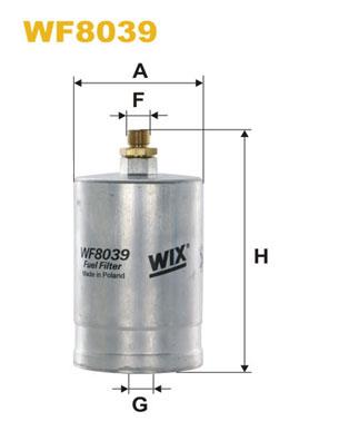 Φίλτρο καυσίμων WIX FILTERS WF8039