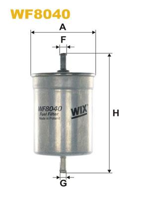 Φίλτρο καυσίμων WIX FILTERS WF8040