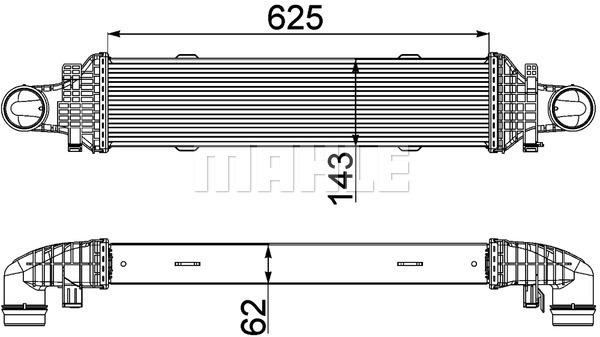 Ψυγείο αέρα υπερπλήρωσης BEHR CI357000P