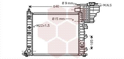 Ψυγείο, ψύξη κινητήρα VAN WEZEL 30002335