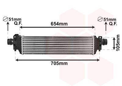 Ψυγείο αέρα υπερπλήρωσης VAN WEZEL 37004664