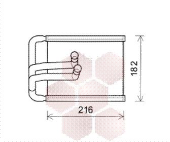 Εναλλάκτης θερμότητας, θέρμανση  VAN WEZEL 82006254