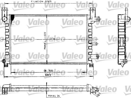 Ψυγείο, ψύξη κινητήρα VALEO 730483